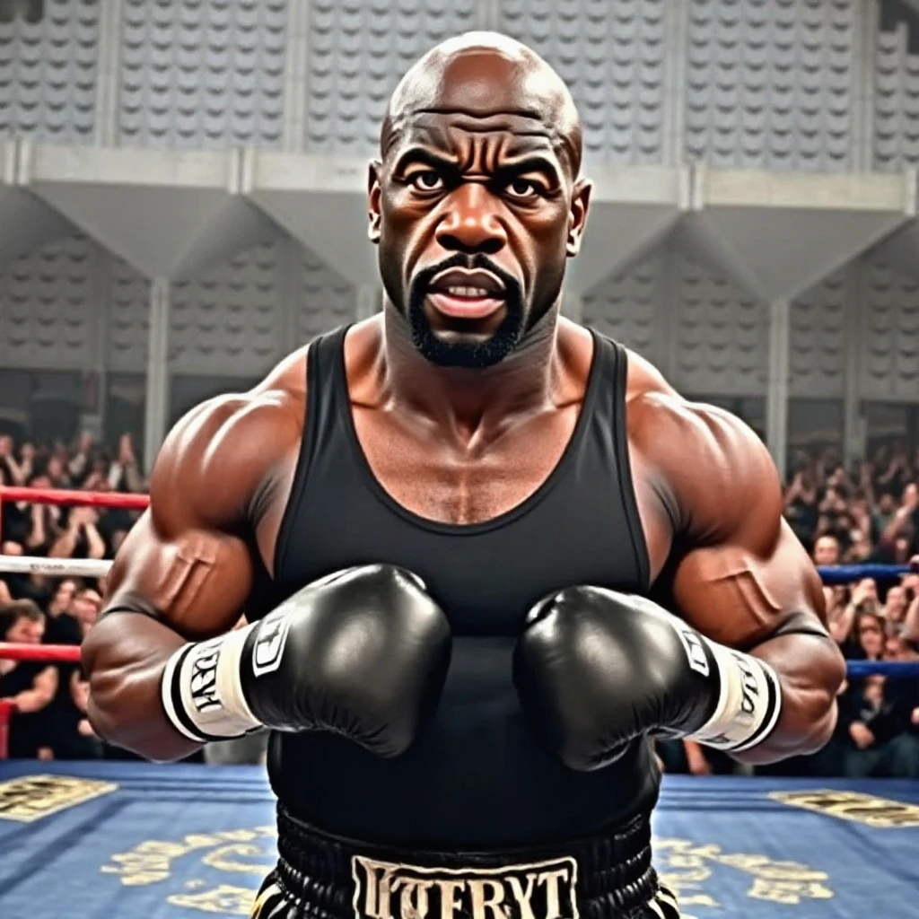 good hand, 4k, high resolution, masterpiece, best quality, head: 1.3, fine skin detail, sharp focus, background a gym, (cinematic lighting), morning, soft lighting, front angle, [: (detailed face: 1.2): 0.2], full face portrait photo ronnie coleman , (with a king's crown on his head), black man , bald , super muscular, clean face without hair
