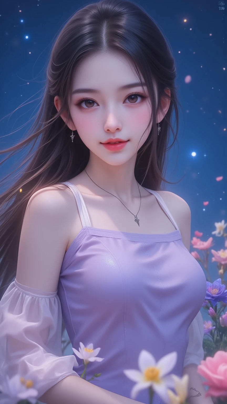a beautiful redheaded girl with violet eyes, stunning detailed face, intricate and elegant hairstyle, delicate porcelain skin, serene expression, ornate victorian dress, in a lush enchanted garden, soft natural lighting, vibrant colors, (best quality,8k,highres,masterpiece:1.2),ultra-detailed,(realistic,photorealistic,photo-realistic:1.37),portrait,fantasy