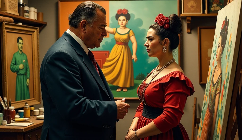 There is a man and a woman dressed in Victorian clothes posing for a photo, wearing 1890s era clothes, ambos vestindo roupas vitorianas, em aristocrata vitoriano, traje estilo vitoriano, usando roupas vitorianas, vestindo roupas 1 8 5 0 s era, wearing 1850s era clothes, em um vestido vermelho da era vitoriana, wearing clothes from the 1860s