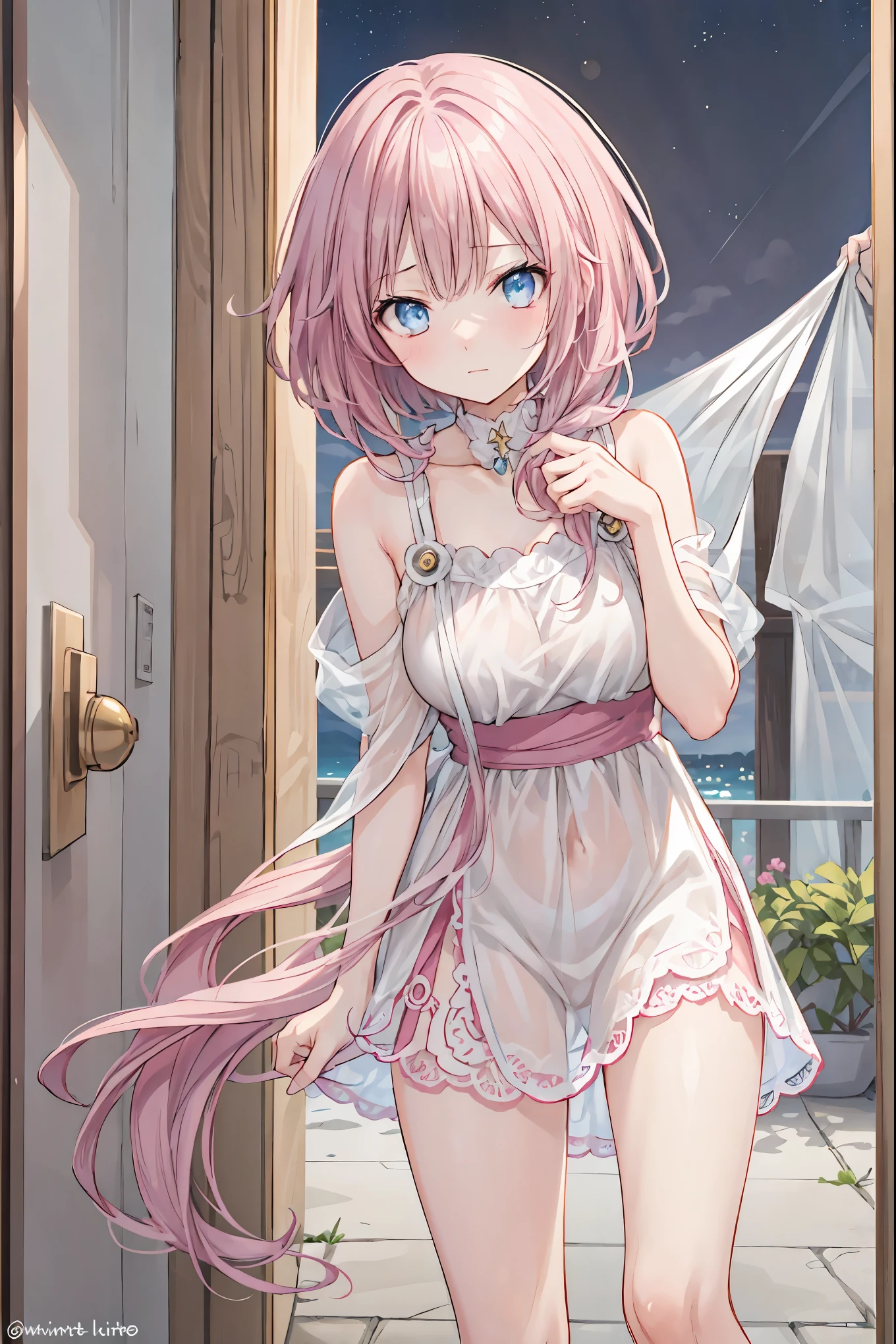 star座のパーソナリティ化,夜空に輝く十二star座が人の姿を得て舞い降りる,Gemini girl,twin girls，monozygotic，soft expression,year zero,graceful behavior, Delicate Shape ,細部までこだわり抜かれたRealistic表現,exquisite digital art,Mysterious Night Sky Background,star々white Greek style dress,High Quality,4K,Ultra Fine,Realistic,picture that follows the skin,HDR,UHD,expert level with delicate background,Vivid Colors,bokeh