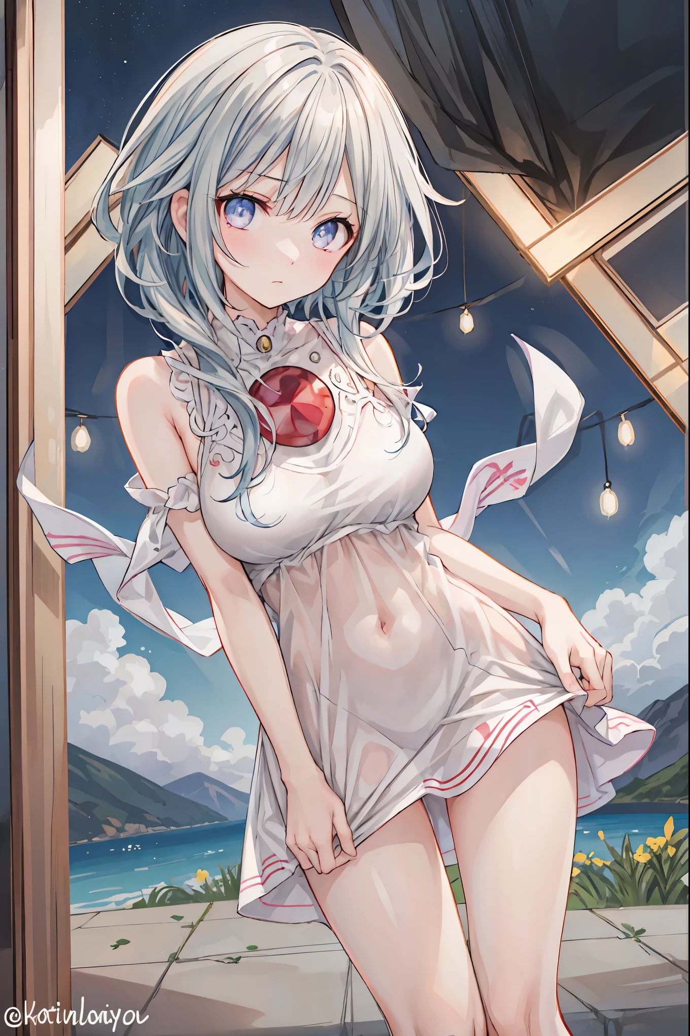 star座のパーソナリティ化,夜空に輝く十二star座が人の姿を得て舞い降りる,Gemini girl,twin girls,monozygotic,soft expression,year zero,graceful behavior, Delicate Shape ,細部までこだわり抜かれたRealistic表現,exquisite digital art,Mysterious Night Sky Background,star々white Greek style dress,High Quality,4K,Ultra Fine,Realistic,picture that follows the skin,HDR,UHD,expert level with delicate background,Vivid Colors,bokeh