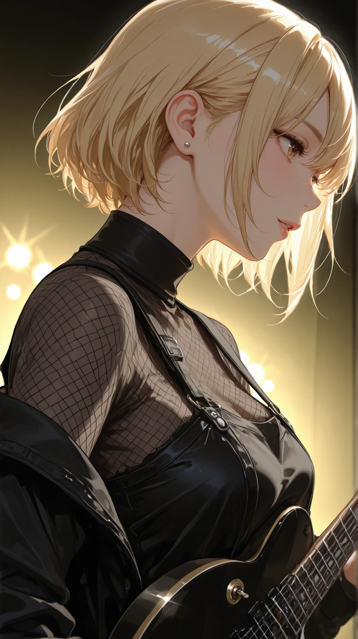 (1girl:1.3), Masterpiece, Best quality, amazing beauty, [[3D]], 4K, absurdres, finely detail, super detailed eye, perfect , official art, cinematic lighting, BREAK, bathroom, silky pixie cut, blunt bangs, ahoge, blonde, super shiny detailed black eye, big eyes, tareme, sparkle(in the eyes), thin eyebrow, looking away, open-mouth, plump lips, Mascara, False eyelashes, pink lips, eyewear, Excited, BREAK , big breasts, tall, slender, pale skin, Straddling a chair , BREAK , ( shoulders:1.2), (Cleavage is visible:1.2), BREAK,(kimono:1.3)