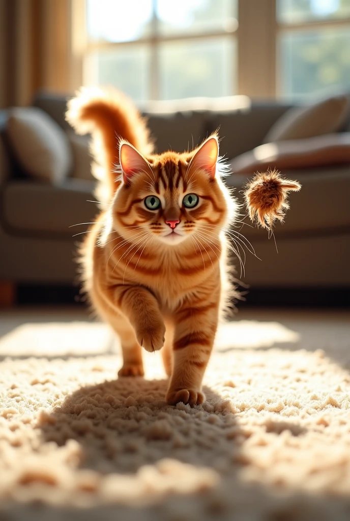 cat, happy, playful, pet, furry