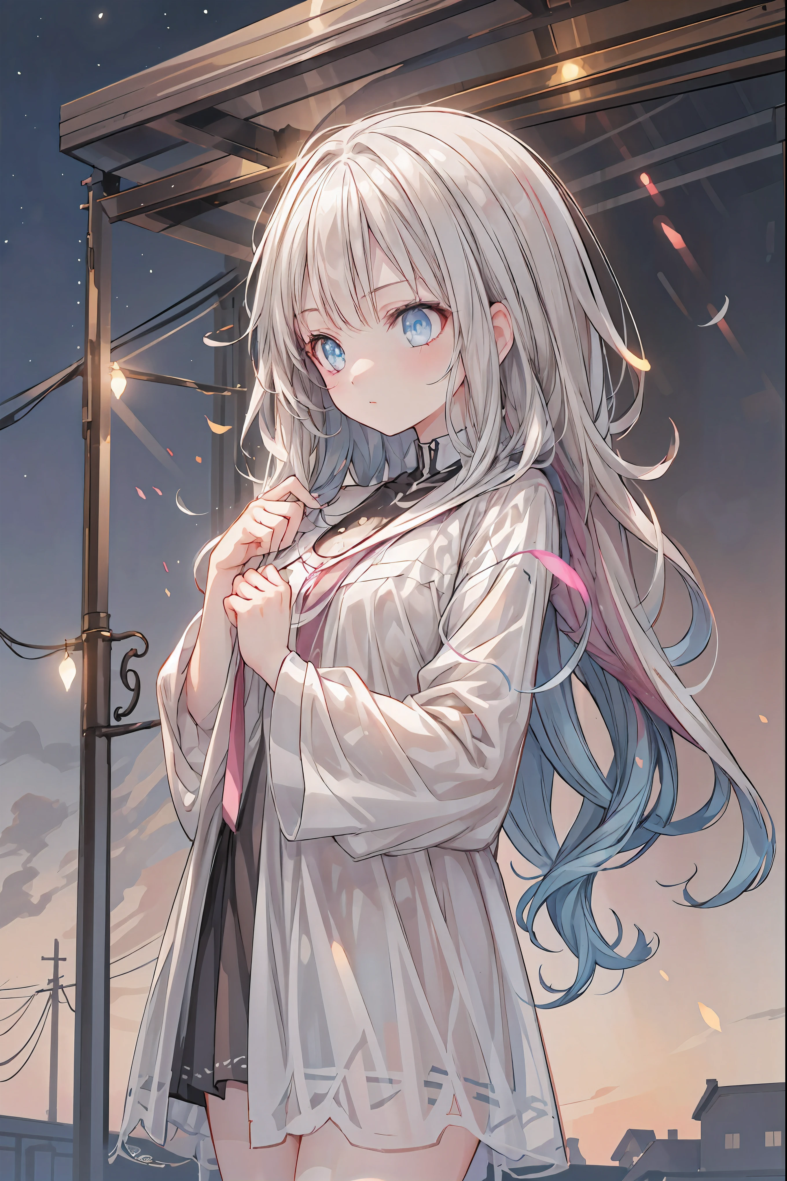 Personalization of Star Constellations,Twelve Stars Shining in the Night Sky take the form of people and soar down,(((Gemini twins))),((from above:1.2)),field,Stars Can Be Seen on the Hill,Stream star、空から降り注ぐStream star、無数のStream star群、girl2people,they look the same,Gemini Girl,twin girls,monozygotic,soft expression,year zero,Elegant Behavior, Delicate Shape ,Realistic Expression with Attention to Details,exquisite digital art,Mysterious Night Sky Background,star々white Greek style dress,High Quality,4K,Ultra Fine,Realistic,picture that follows the skin,HDR,UHD,expert level with delicate background, ,bokeh