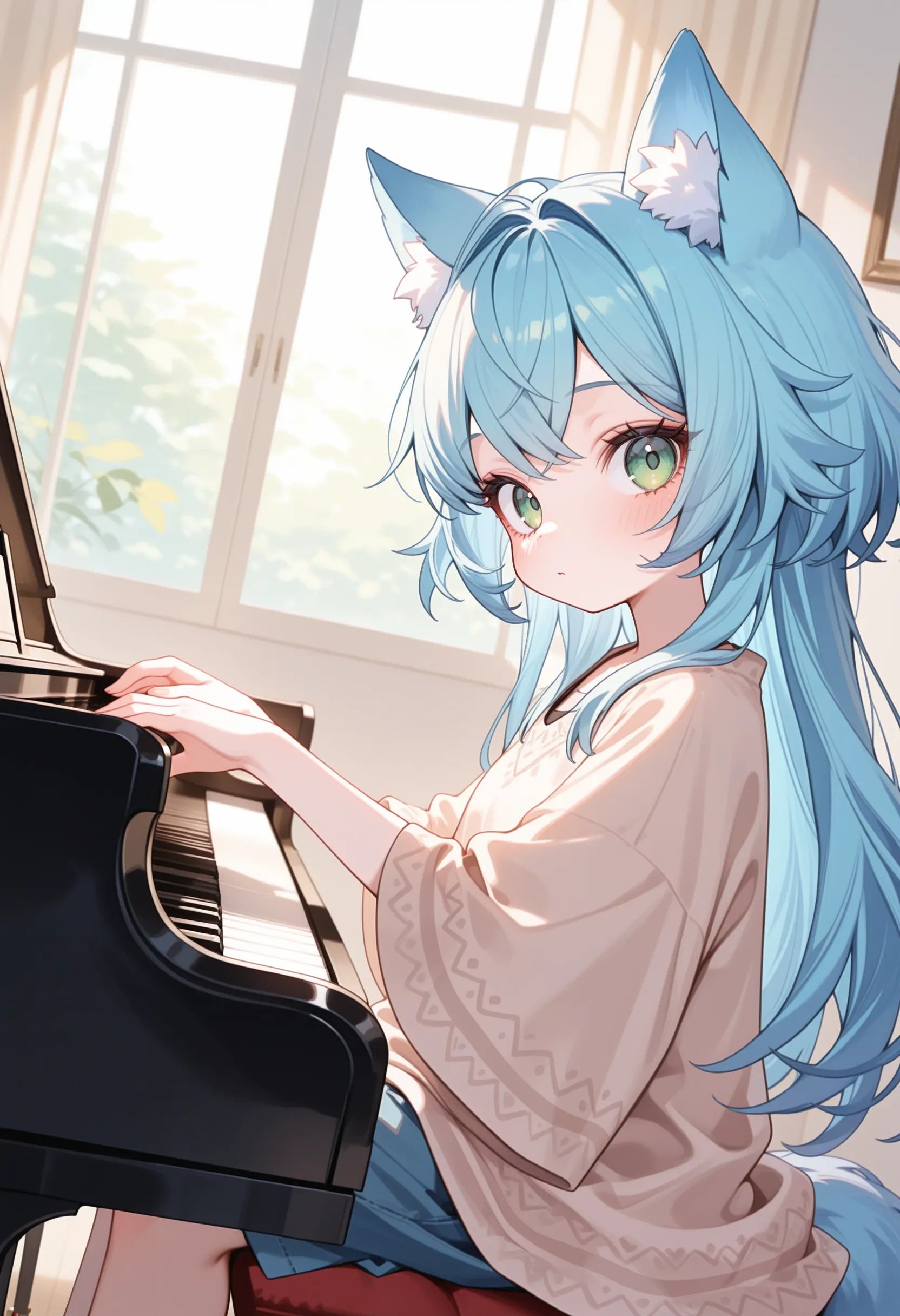 Chica pianista de anime