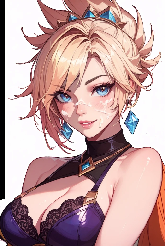 of the highest quality, masterpiece, A girl, alone, big ?????, detailed face, Microvestido, (dorado), ((tight)), blush, eyelash, pecho's cleavage, belly button, facial focus, evil smile, smile, corruption, (o ring), (Shiny and gossy tanned skin:1.2), choker, jewelry, earrings, collar, Knee High Socks, arms at the sides, Elbow slot, In the office in the background, evening,eyes are hearts.、((??????))、crouched、((Leg separation))、stiletto heels、((Front view))、in front of the viewer、((Partizambo))、chubby