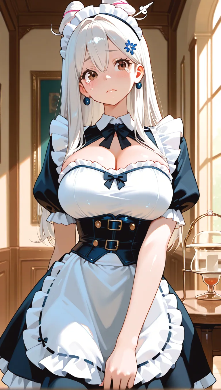 ((best quality)), ((masterpiece)), (detailed), mommy, big ??????, Goddes,erothic, maid