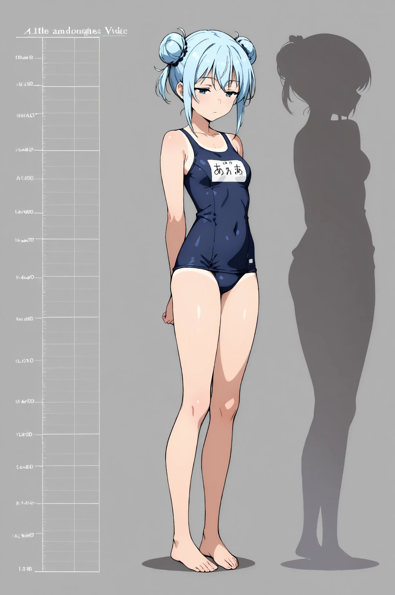 (masterpiece,  best quality),  1girl,  short white hair,  blue one-piece swimsuit,  barefoot,  simple backgound
character sheet,  model sheet,  turnaround,  multiple views of the same character, 
 character sheet,  model sheet,  turnaround,  multiple views of the same character
, multiple views of the same character,<lora:EMS-279588-EMS:0.700000>