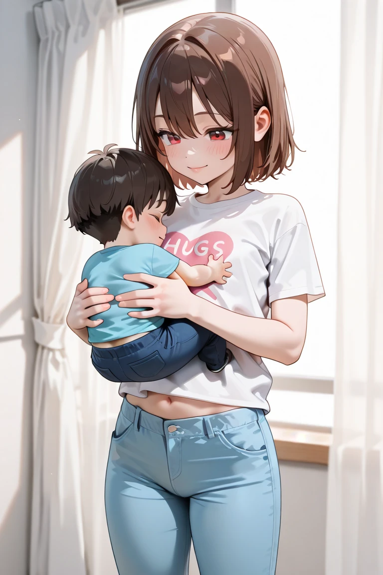 Gentle mother's smile