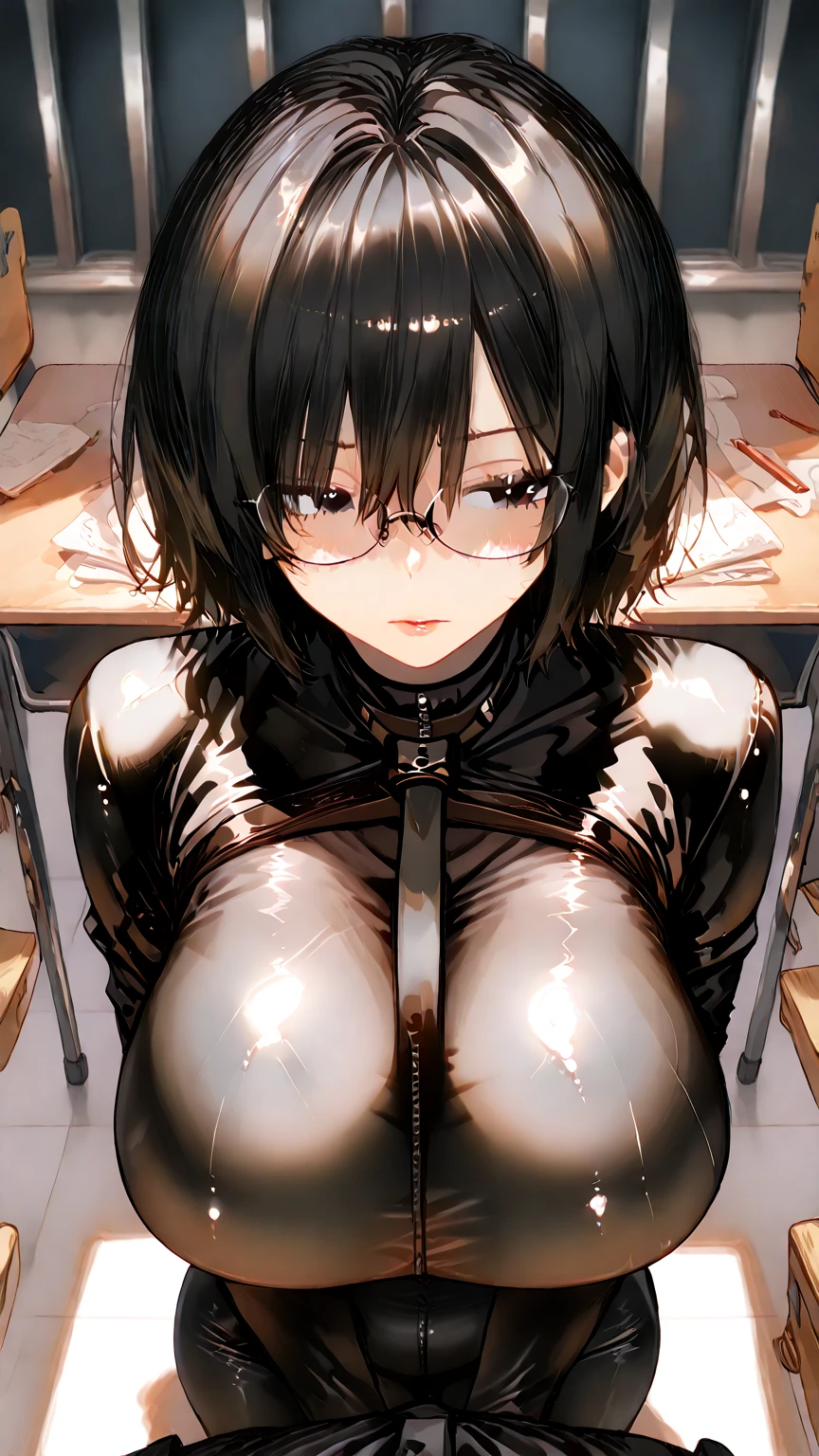 ????,(software:1.5), (Torn clothes:1.5、Black latex tight ????????)、Long black hair、Droopy eyes, Thick thighs, How stupid, liar, bed, ?????????, detalled, Spread your legs, Show your side, Down the Out、?????? fluids overflowing、Insert a thick ?????、(Girl trembling with ?????????????:1.5)、??????、???、Tears are overflowing、Glasses、Angry、(Dynamic pose)、(Vigorous movement:1.7)、Sloppy body、Dynamic Angle、???? ???????????、Torn Stockings、????????,3boys、((??????))、Disarray、Color、(My ????? is being strongly rubbed by a man:1.5)、Audience of ????? men