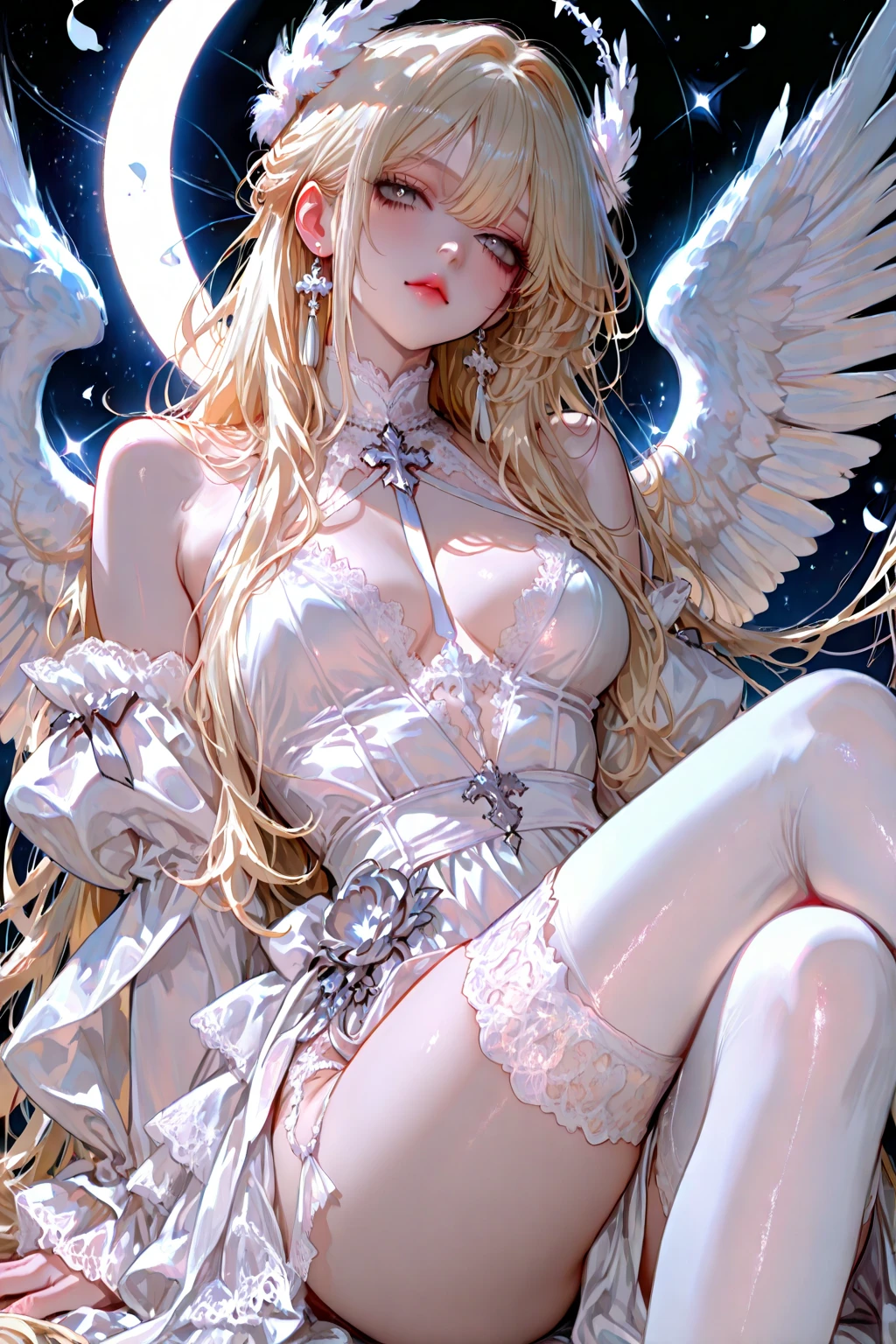 Unrivaled beauty, pale white skin, nudity, slim body, black stockings, transparent and red nipples, Chromatic flag, Lift one leg, sexy energy, ((convex clitoris)), intense gaze, anger, Long thighs, ((silver pubic hair)), Wet genitals, devil horns, devil wings, pregnancy, deep blush, ((anger)), (((Urine comes out of the gaping pussy.))), pain, light pink pussy, Tentacle in pussy, ((tear)), suffering, chain, (페일 화이트 스킨:1.4)