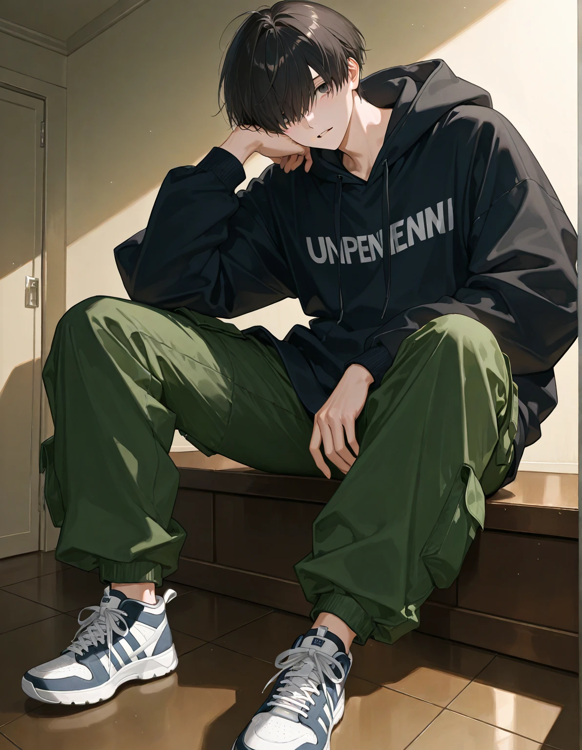Anime boy sigma Pink color
