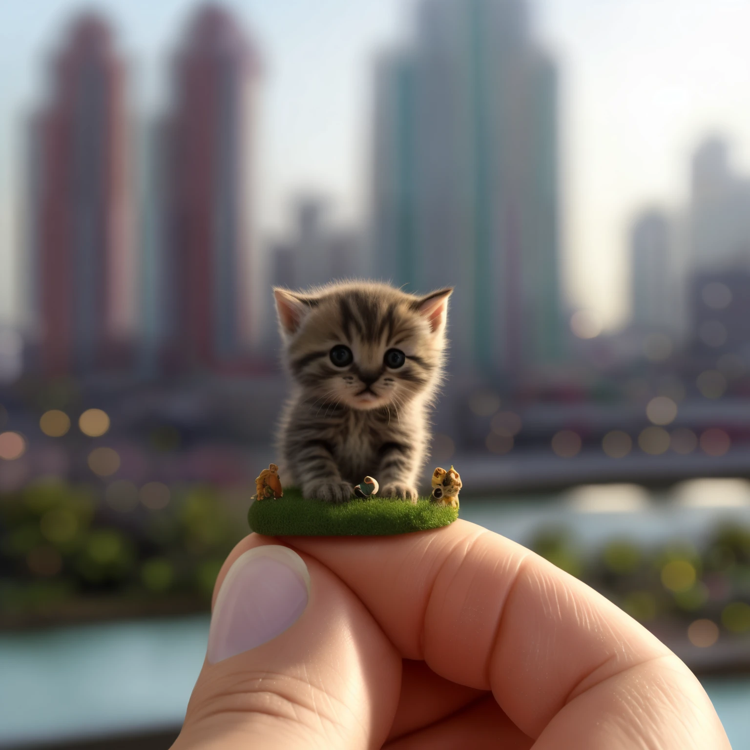 cute white tiny cat, masterpiece, best quality, extremely detailed, cinematic lighting, detailed fur and eyes, 8k, realistic, award winning, photograph