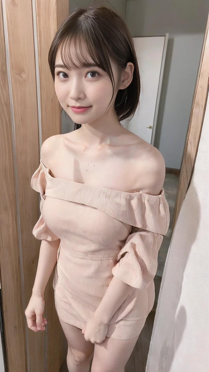(The skirt is so short that you can see the and popular hostess:1.5 ...