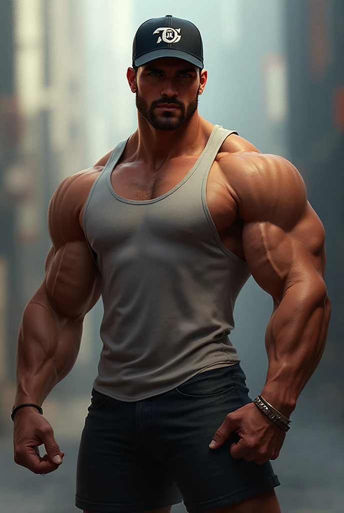(giant, colossal, muscular, gigantic man, expressive face, well-defined chin, very well defined face,larger-than-life figure, towering presence, overwhelming size, immense power, massive strength), gigantic man, expressive face, well-defined chin, very well defined face, growing in size with each passing moment, expanding exponentially, becoming larger and larger than any man-made structure, dominating the landscape, a true titan among men. (best quality, 4k, highres, ultra-detailed), with every muscle and sinew rendered in (realistic, photorealistic) detail, every bulge and vein meticulously captured, showcasing the (raw power, strength, intensity) emanating from his form, he crushes buildings with his muscles, he destroys everything. The artist has used a (hyperrealistic, lifelike) medium to depict this colossal figure, with a (tactile, textured) quality that invites the viewer to reach out and touch the massive physique. The lighting is strategically positioned to emphasize the (muscular definition, size) of the man, casting (deep shadows, dramatic highlights) that enhance his imposing presence. The colors used are bold and vibrant, capturing the intensity of the scene, with (rich tones, vivid hues) that add depth and dimension to the artwork. The overall effect is one of awe and wonder, as the viewer is confronted with the sheer magnitude and power of this gigantic man.