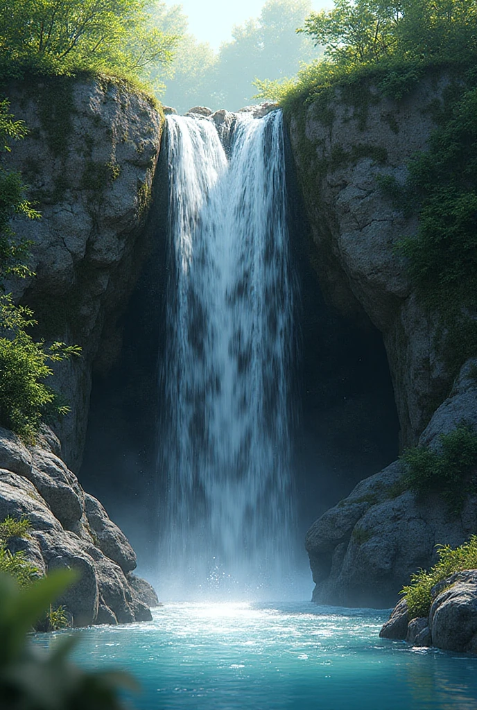 "Anatomically correct" "Realistic and beautiful 25-year-old woman" "Ponytail" " " "Based on sunlight from the front" "Realistic and beautiful female " "Realistic pubic hair" "Realistic  features" Realistic , Realistic  and , Realistic depiction of fingers and toes, Sexy poses,  poses that attract men, Cute smile, Pose in a clear mountain stream.