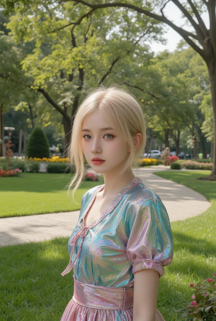 Gorgeous Girl, Beautiful, Baby Face, 20 Years Old, White Skin, Huge Colossal , , ((muscles:1.3)), Sleeveless, , ((Pink Pinafore Dress)), Headband, Pink Medium Hair, ((adorable:1.1)), ((masterpiece:1.1)), Goth Make Up, Dark Street Outdoor, ((bokeh:1.1)), Pose, Look, Pink Coloured