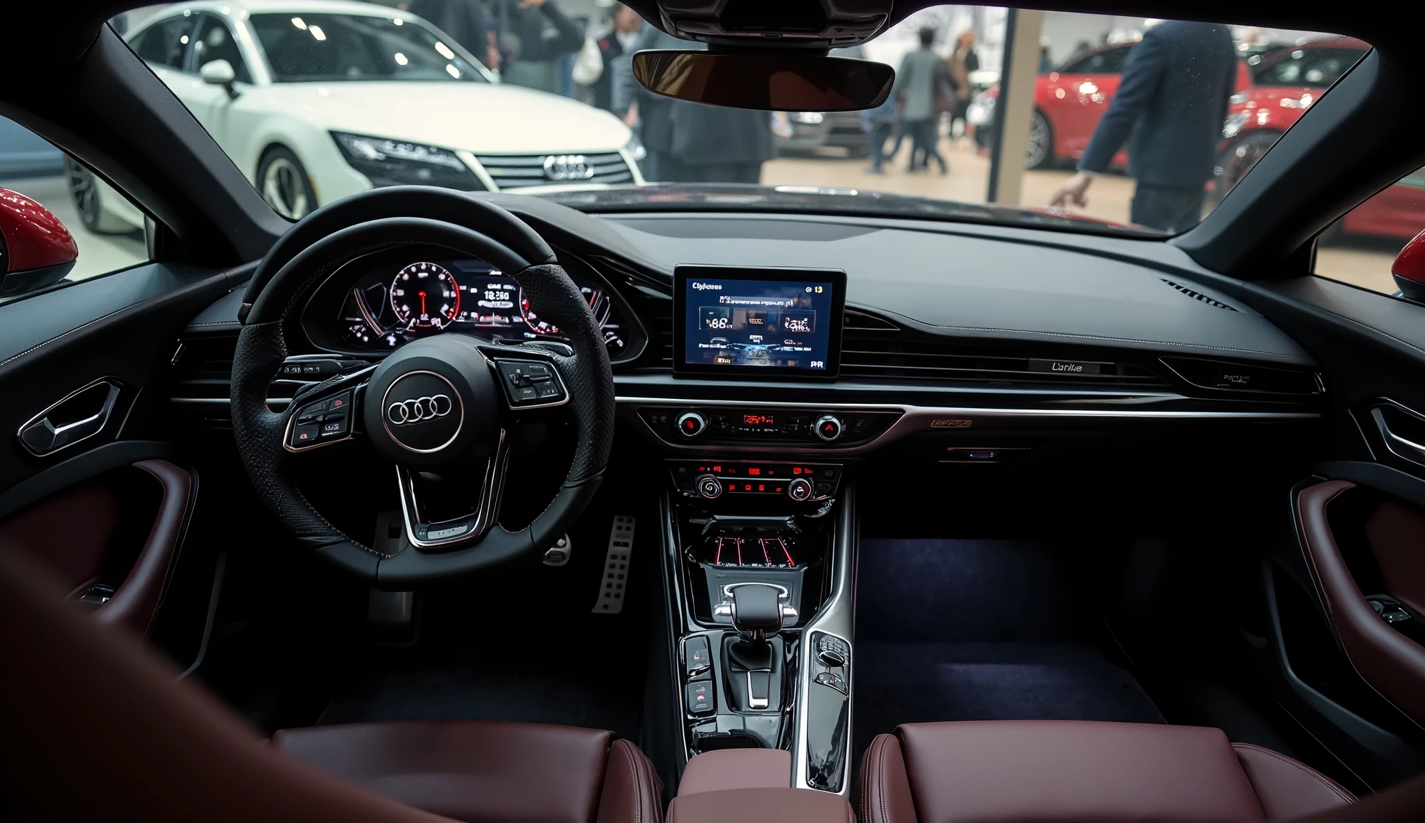 Highly detailed and realistic interior of 2026 (Audi R8 ) modern car ...