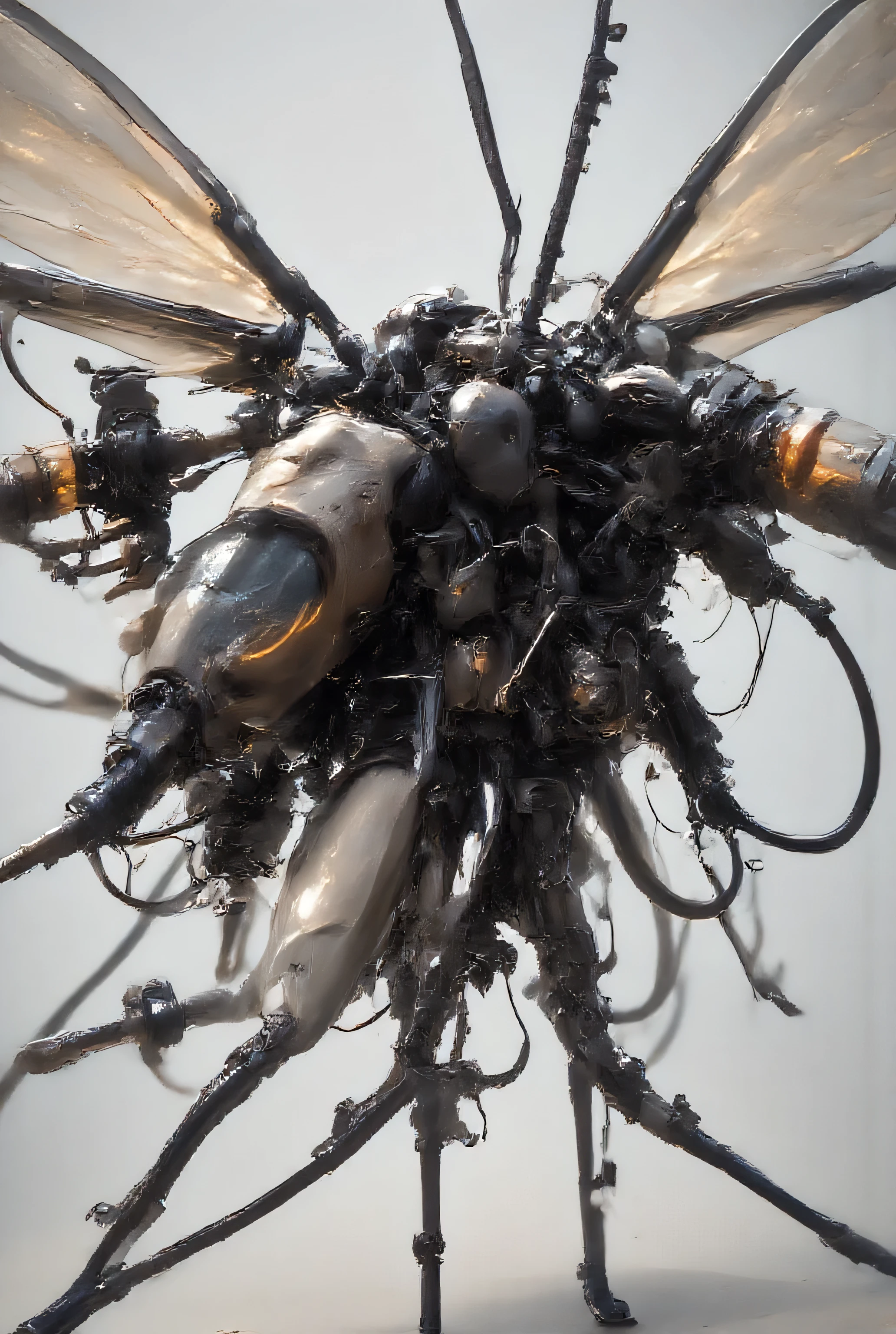 like a mosquito、Two wings、Swollen Belly Insect、Smallest Mechanical Gimmick、masterpiece、Highest Quality