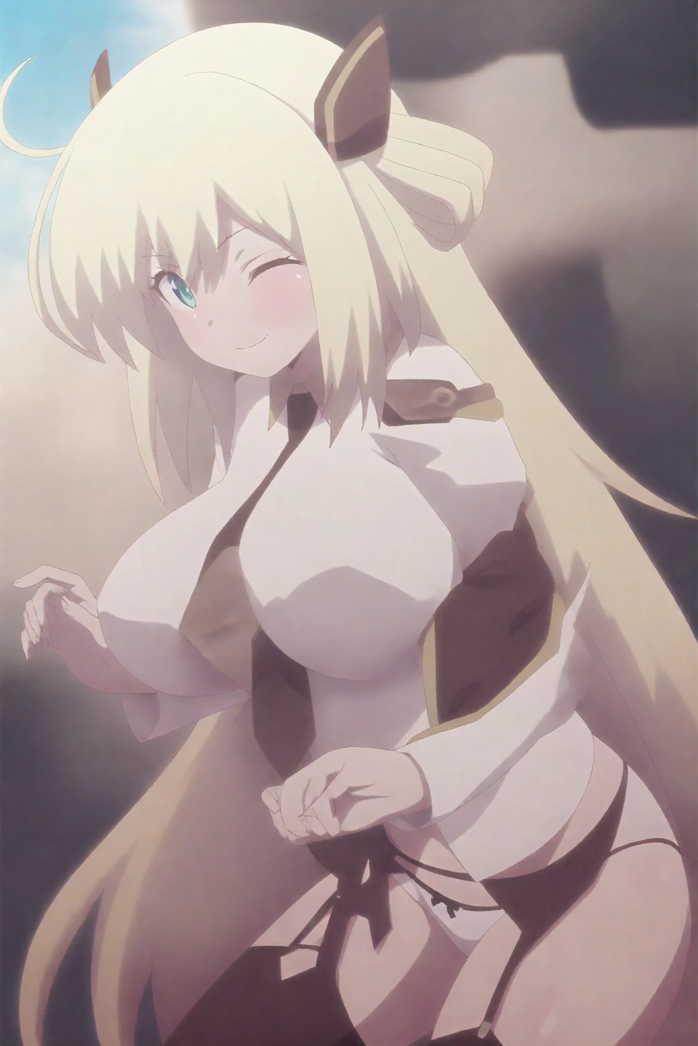 (masterpiece, best quality:1.2, high resolution, anime screencap, anime colored, 8k, photorealistic), 1girl, blonde hair, , choker, Red  ears, Red playboy suit, upper body, indoors, lights, blush, timid, Sit, (perfect detailed , beautiful detailed face&eyes:1.5, shiny skin, perfect sharp body)