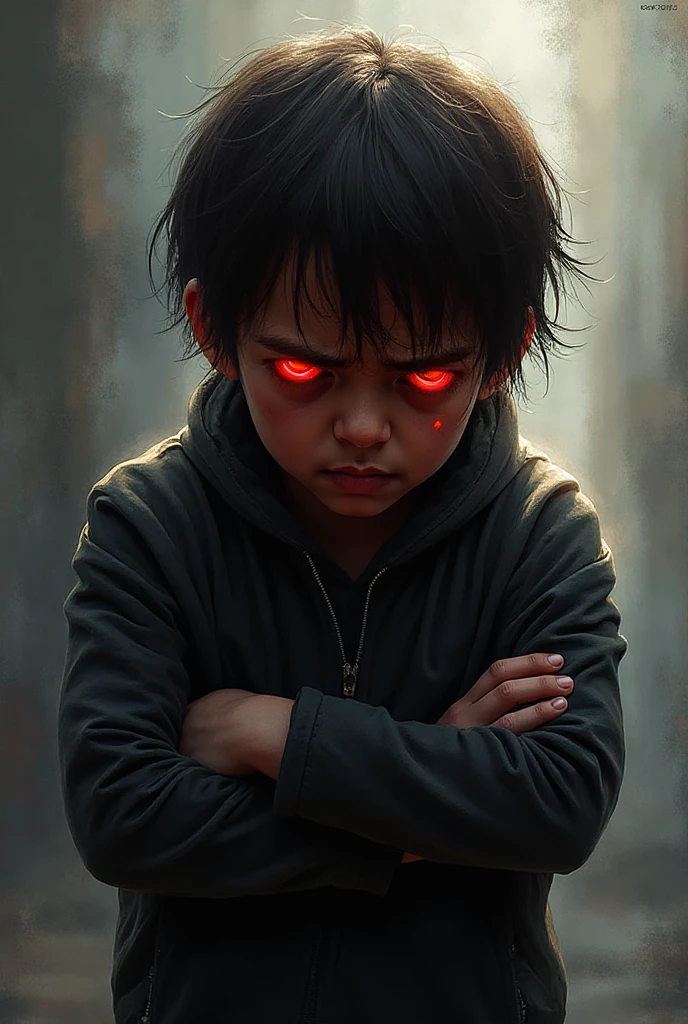 A boy with a broken heart and sad 