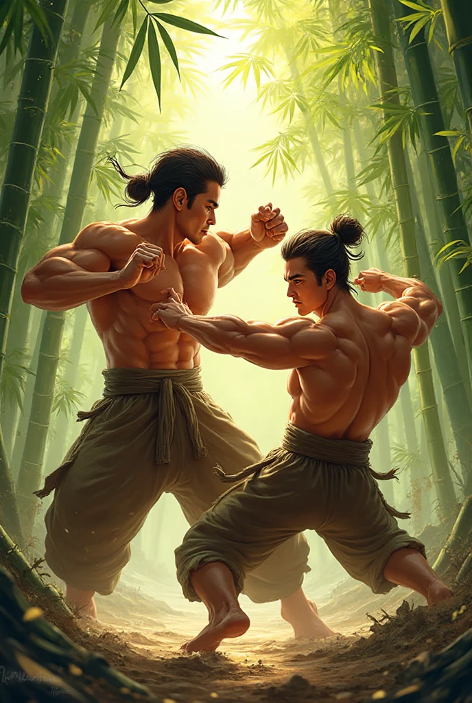 detailed portrait of a muscular asian man with spiky black hair, piercing eyes, a strong jawline, and wearing a white karate gi, highly detailed, photorealistic, 8k, hyperrealistic, beautiful lighting, sharp focus, masterpiece