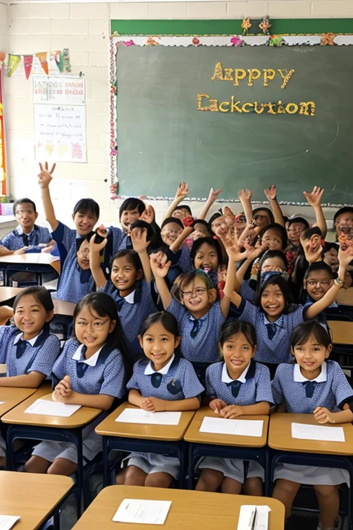 Boy standing reading a book, 10 years old, teenager, active, smiling, wearing school uniform