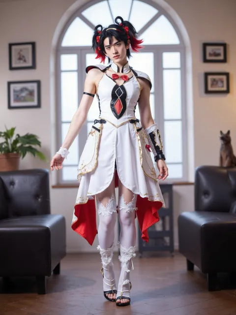 Wear anime cosplay to play Camellya