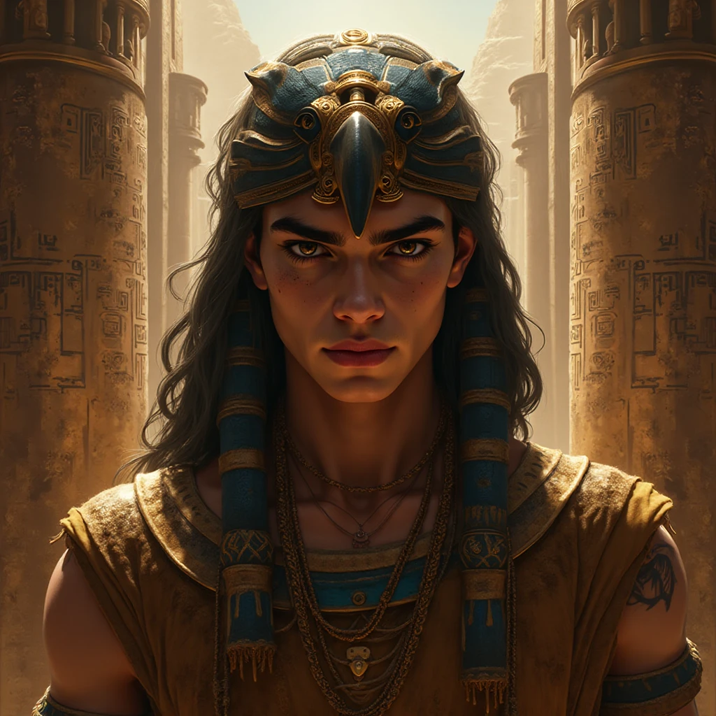 Ancient Egypt, pyramid construction site, Israeli slaves, sand wind, sandstorm, hard labor