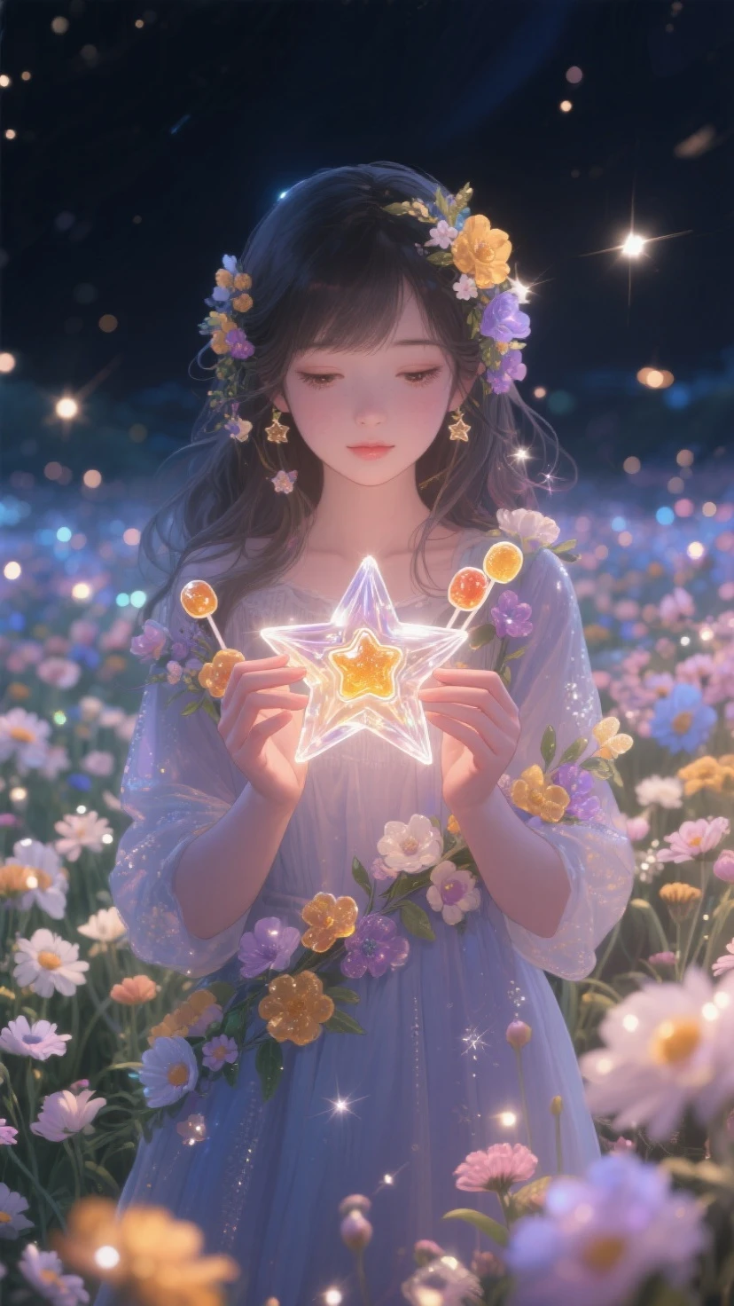 japanese anime,earth's guardian,exquisite features,gentle and sorrowful expression,(best quality,high-res,masterpiece:1.2),highly detailed,realistic:1.37,anime-style,shiny colors,soft lighting,a handsome man holding a realistic representation of Earth,beautiful eyes,meticulously crafted face,strong jawline,flowing hair,fine wrinkles around the eyes,soft, expressive lips,large, soulful eyes,piercing gaze,slightly teary eyes,teardrops on the cheeks,faint smile,tall and slender figure,stylish outfit with intricate details,detailed hands and fingers,subtle highlights and shadows on the skin,dynamic pose with the man holding Earth in one hand,other hand reaching towards the sky,background with a futuristic cityscape and floating islands,glowing particles surrounding the man,carefully rendered textures on the Earth,glimmering stars in the night sky,emotional atmosphere,a sense of responsibility and longing for the world,moody and atmospheric scenery,magical aura surrounding the man and the Earth,captivating and emotional narrative,impressive attention to detail on every aspect of the artwork,elevated level of craftsmanship,immersive and realistic anime-inspired art style