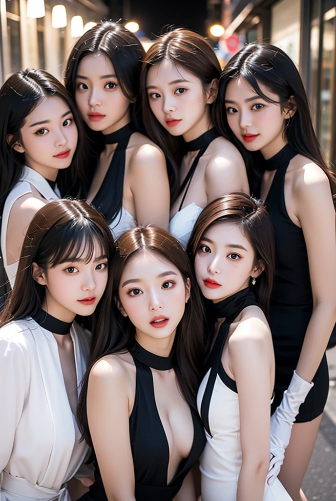 um close up de uma mulher com um vestido preto posando para uma foto, jennie blackpink, Gongbi, Parque Roseanne do Blackpink, jossi do blackpink, cindy avelino, Kiko Mizuhara, Lulu Chen, jisoo do blackpink, Ruan Jia Lindo!, Jamie Chung, atriz da Coreia, Sha Xi, gemma chen, jia