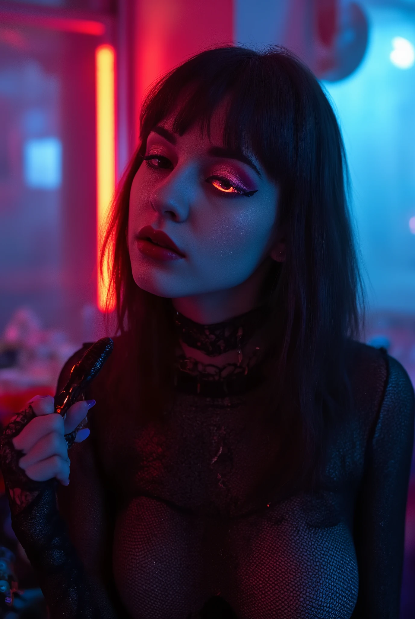 27-year-old pansexual creator in a Berlin loft, collars that embody aesthetics
cyber gothic with mesh bodysuits, vibrators with neon eyeliner and studded.
She conducts NSFW “discipline sessions” with high-tech toys
(for example, with app-controlled) aesthetic and plays the role of “digital
dominatrix”, which “hacks” fans' fantasies. Her content includes ASMR with
dirty talk in German and Russian, with a dark dark wave.