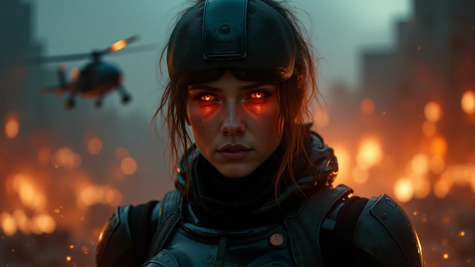 fotografia, Hasselblad, intrincado, natural lighting, (pele fosca), (Rugas), (Sardas:0.5), Bokeh, (Poros), ((cores vibrantes)), fire in the background, red hair, close up retrato foto RAW da mulher sks, inspirado em fallout, Mad Max e Waterworld, ,absurdos, Rosto detalhado, post-apocalyptic atmosphere in 1930', An SKS woman in sturdy power armor holding a rifle with both hands, ((Sucata)), (escombros), ((lixo)), ((lixo)), (((Carros))) encher as ruas, descansar, corrosion, senso de escala, beleza sublime do ambiente grandioso, epics, cinematic  composition, Volumetric lighting, linhas definidas, Fundo desfocado, cores saturadas, strong flowering, ((fotorrealista)) panorama por Ed Blinkey, Atey Ghailan, Directed by: Jeremy Mann, Greg Manxadinho, Antonio Moro, intrincado, High detail, foco nítido, Dramatic, Directed by: Greg Rutkowski, realismo, beautiful and detailed lighting, Sombras, Directed by: Jeremy Lipking, Directed by: Antonio J. Manzanedo, Directed by: Frederic Remington, Directed by: HW Hansen, Directed by: Charles Marion Russell, Directed by: William Herbert Dunton, Retrato detalhado cyberpunk (Pessoa SKS), Futurista Neon Reflexive Wear, scientific fiction, Robot Parts, Ismail Inceoglu Dragan Bibin Hans Thoma Greg Rutkowski Alexandros Pyromallis Nekro Rene Margitte Ilustrado, rosto perfeito, machine face, detalhes finos, sombreado realista, intrincado, elegante, Detailed film still of portrait Neon operator SKS woman in the movie Blade Runner, messy ponytail, cyberpunk futurista, neon light, pelagem inchada reflexiva, Decorated with traditional Japanese by Smail Inceoglu, Dragan Bibin, Hans Thoma, Greg Rutkowski, Alexandros Pyromallis, Nekro, ilustrado, rosto perfeito, detalhes finos, sombreado realista, fino - rosto, cara bonita