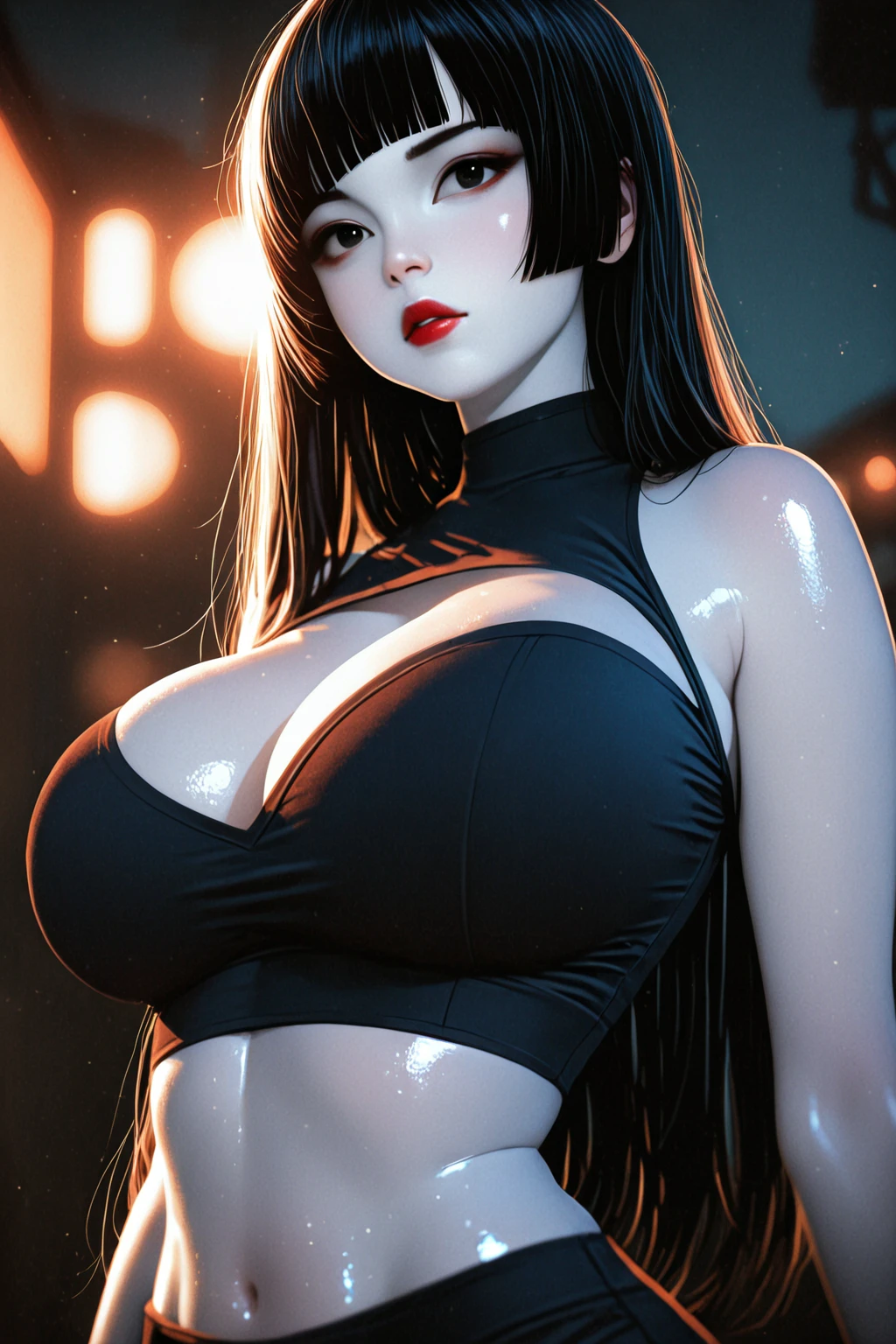 Best quality at best, illustratio, 1 girl, (humongous large , bigger, hanging:1.3), Big phoenix,  Background with, posing on a, ssmile, seminude, long string , attractive cleavage, 8K, perfect pubic,  micro , Glossy Oiled Skin, posing on a, Beautiful model, Tutel, fine art, poster for , CG digital art , The best work, Anime hair