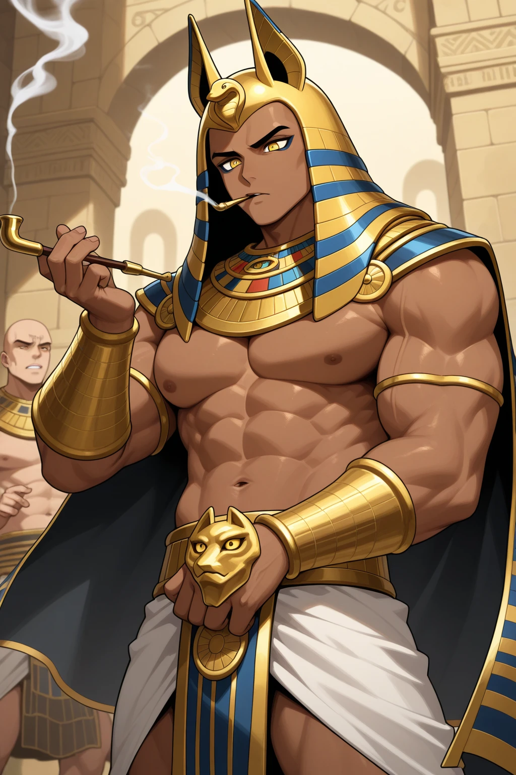 (((2 male characters- A young adult male adventurer wearing  torn tight explorer clothes is  exploring ancient pharaoh’s tomb and then a huge evil cursed ancient dead skeleton monster with huge  jumps from tomb and fills his belly with gallon of  ))), , (monster   ), ((((an gay evil cursed dead ancient  non-human monster breeding male human )))),  ((inspired by gay pharaoh  game)), ((huge ancient dead  monster )), ((((yaoi)))), (((huge ancient dead  pharaoh monster enslaving male on chains))),  (( male adventurer)), ((well drawn and anatomically correct detailed  pose)),  ((flaccid )), ((well drawn detailed 4k face)), ( lips), (((gay breeding and ))), (((detailed  and sagging ballsacks))), (((gay male  belly full of  ))), ((male )), 