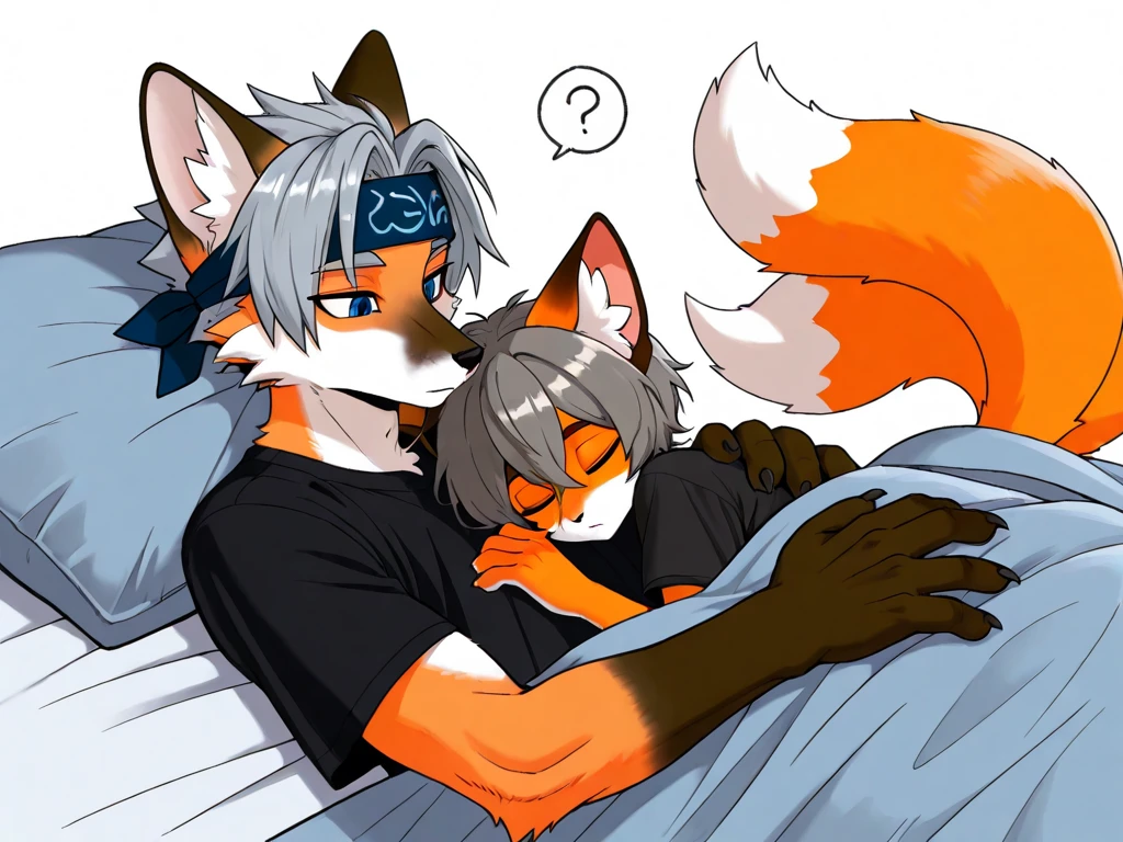 kemono, furry, maleの子, Fox_furry, short hair, , , ,，Completely ， gray_fur, masterpiece, high quality, male, maleの子, Dagashi, fluffy_gray_body　Furry，　kemono，All hairy，