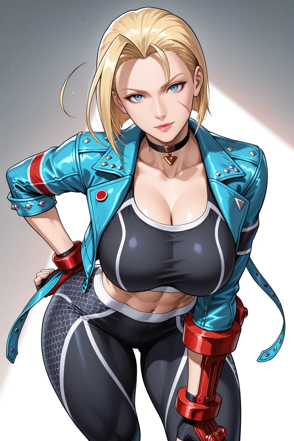 masterpiece, best quality, indoor, 1girl, SplitScreen, split screen, standing, Cammy from Street Fighter 6, Azucena from tekken 8