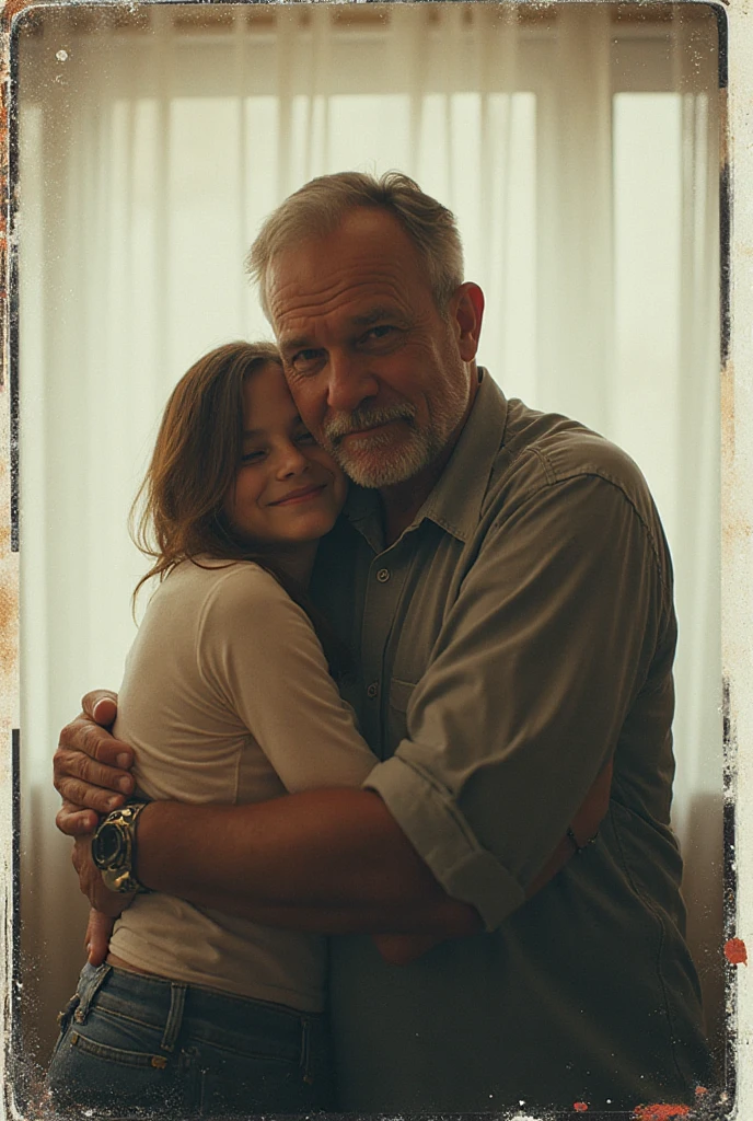 a 90-year-old man and a girl with 10-year pain in bed 