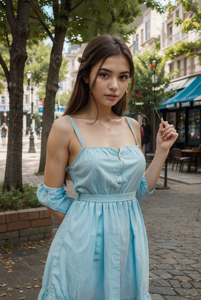 (18 years old girl), summer dress