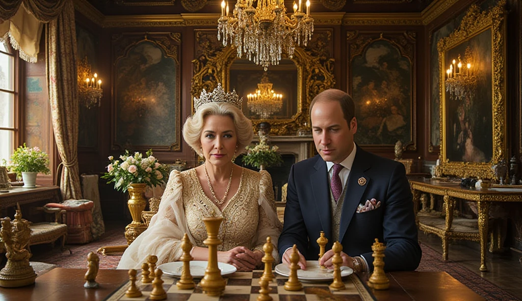 Prince Harry with Angela Merkel, holding hands