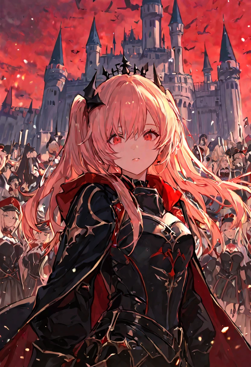 Roxy, Megumin, Zero Two, rem, echidna, They are located in the territory of the demon king, there are demons on the horizon,