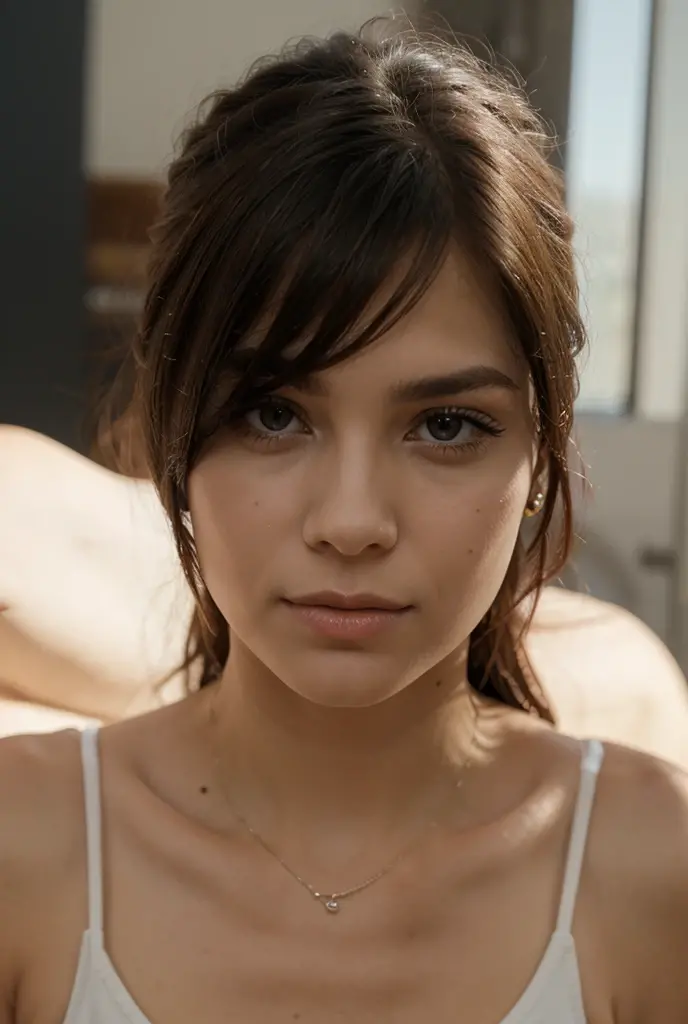 18 Year Old girl, big tits, gives herself 