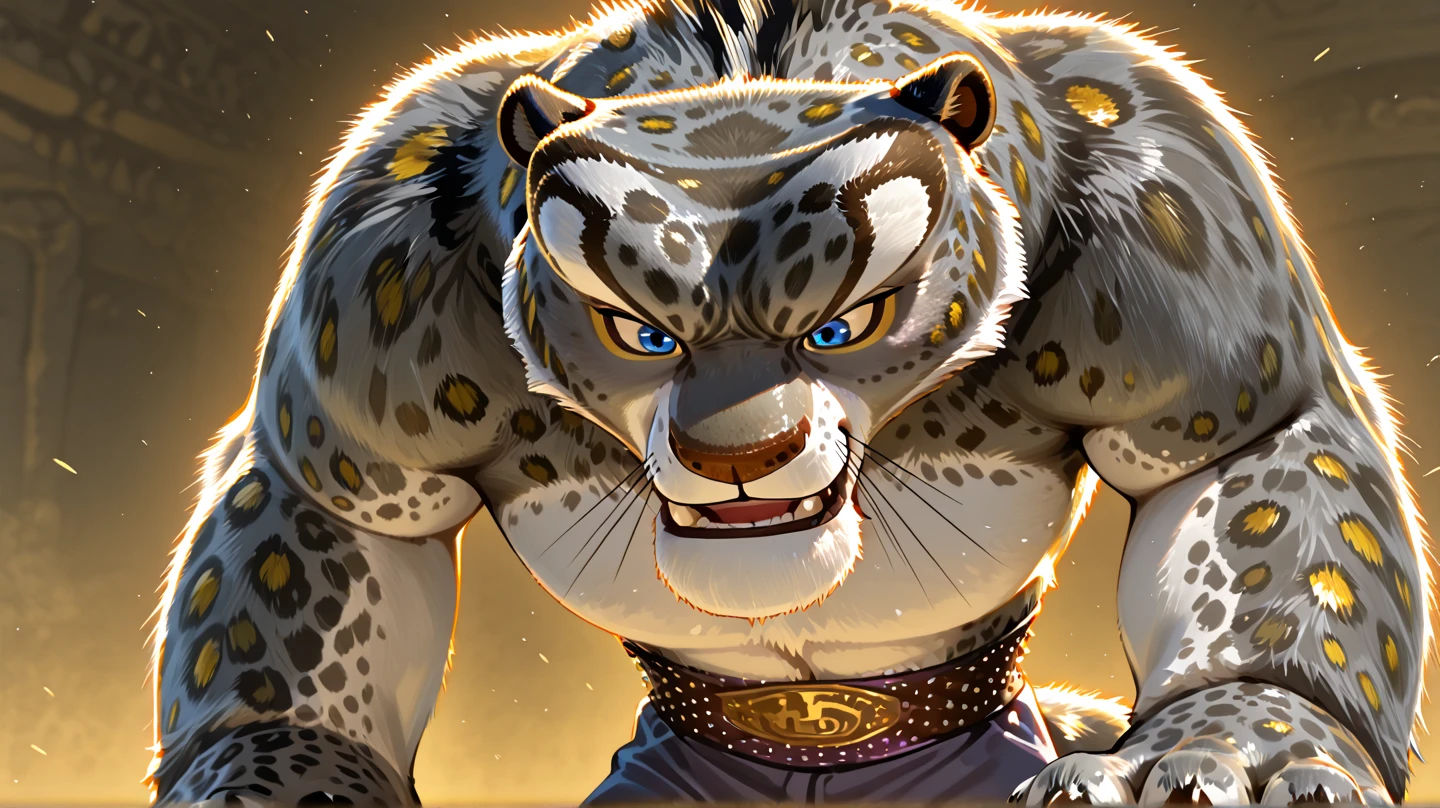 a close up of a cat with yellow eyes in a cave, animated film, animated movie, strong and ferocious, animated film kubo, kung fu panda, animated movie scene, 3 d animated movie, animated movie still, sun wukong, dreamworks animation style, appa from the last airbender, tiger_beast, dreamworks style, dreamworks animation