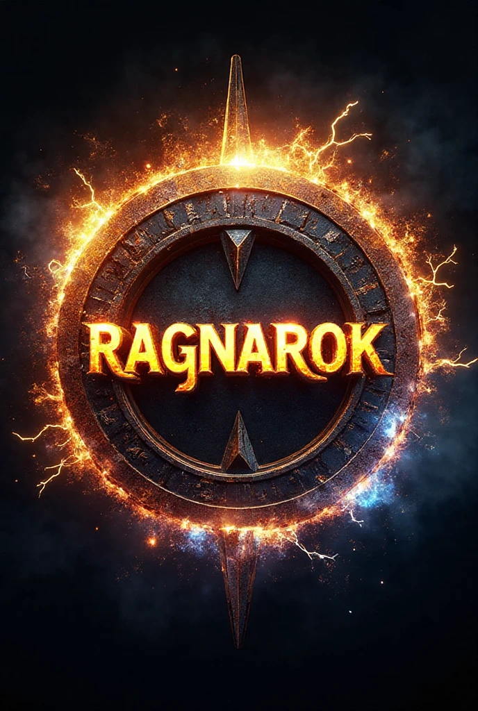 Epic circular gaming logo profile picture with the word Ragnarok in the ...