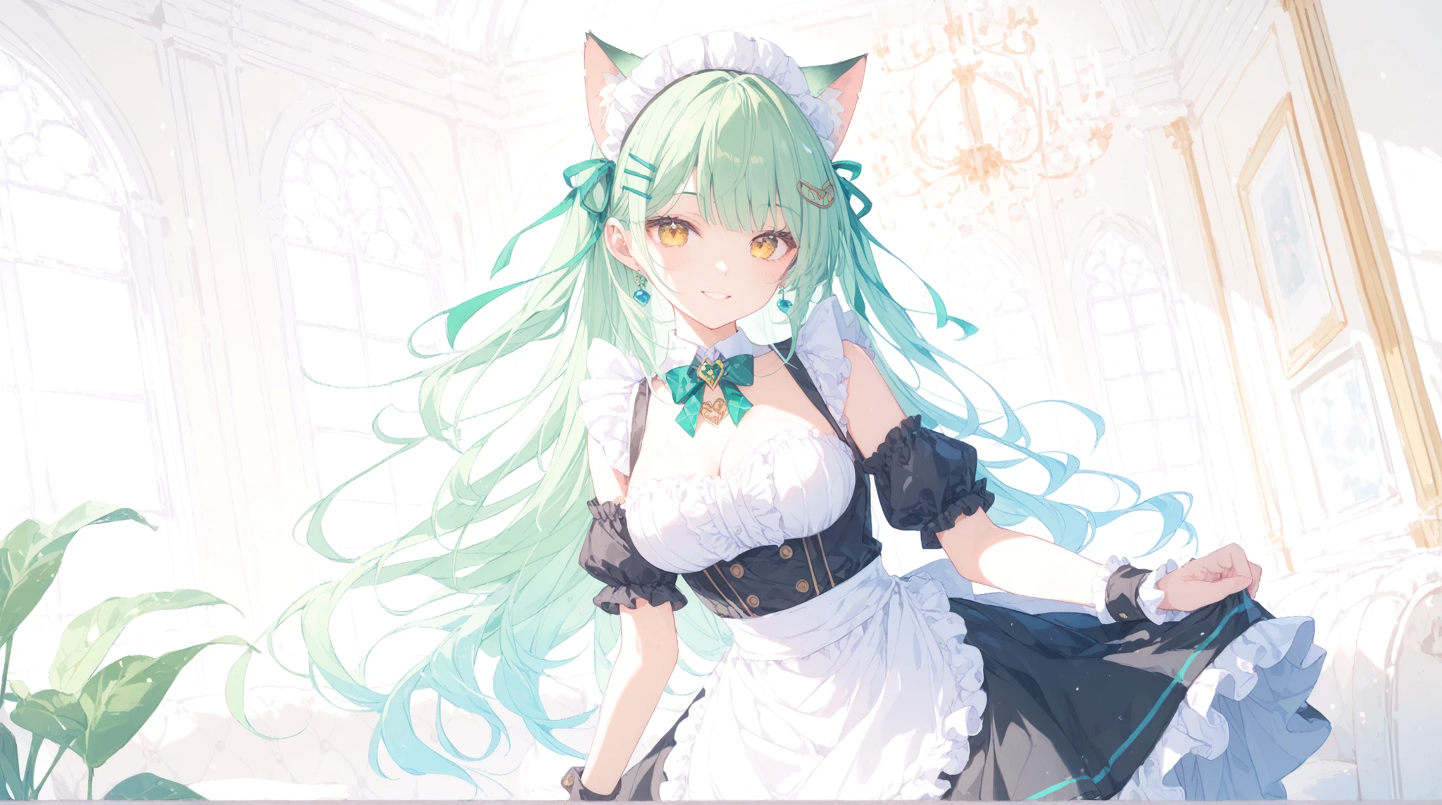 masterpiece, Highest quality, Illustrations for novels, High resolution,  , Sensual, Intimate, Emotional, Passionate, romantic, sweet, Adorable, Innocent, Pure, Enchanting, Enchantingな, attractive, mysterious, Enchantingな, Enchanting, Immersive, Enchantingな, dream-like, Surreal, Imaginative, Whimsical, Artistic, Avant-garde, timeless, elegant, Sophisticated, chic, Sophisticated, Individuality, original, Enchantingな,One girl,Deltamon_beta, alone, blue eyes, Knee socks, Animal ears,  shoulders, Blue Tail, Earrings,Removable sleeves, Green Hair, No sleeve, Cat ear, bag, white Knee socks, Cat's Tail,pink backpack,Pink school bag,(Cheetah Dress:1.3), Paired with ivory tights and Mary Jane shoes.
rest ((Avoidance method ((kitten)), Crying face))