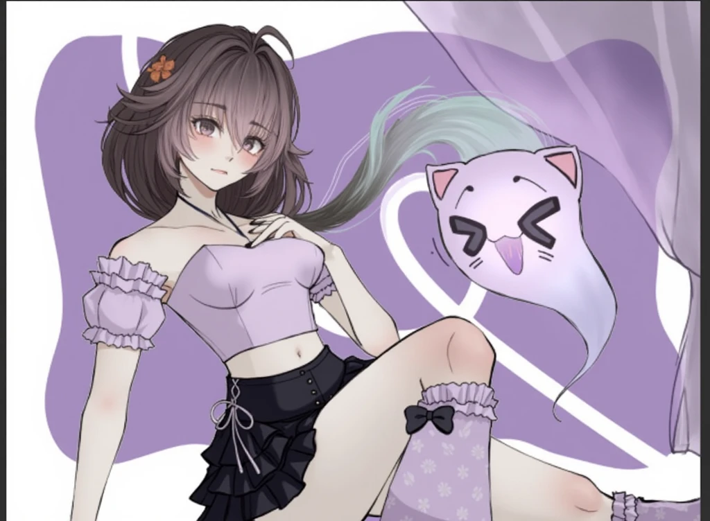 cat girl, chibi, Slime Girl, purple hair, Purple eyes, purple skin, covered in purple slime, reaches for the sign, which hangs on the ebony tree, tree in slime, tree is curved, Halloween, Rendering, Anime background art, winner of the pixiv competition, Anime girl with cat ears cute!! chibi!!! cat girl, милый anime cat girl, with index finger, Nekomimi, anime cat girl!, cat girl, chemonomics, run, furry фураффинность, masterpiece, top quality, Best quality, official art, Beautiful and aesthetically pleasing:1.2), 2D, (Best quality, masterpiece), anime, (very detailed face), (very detailed eyes), Black background, fog, Swamp, Black Forest, Slime Girl