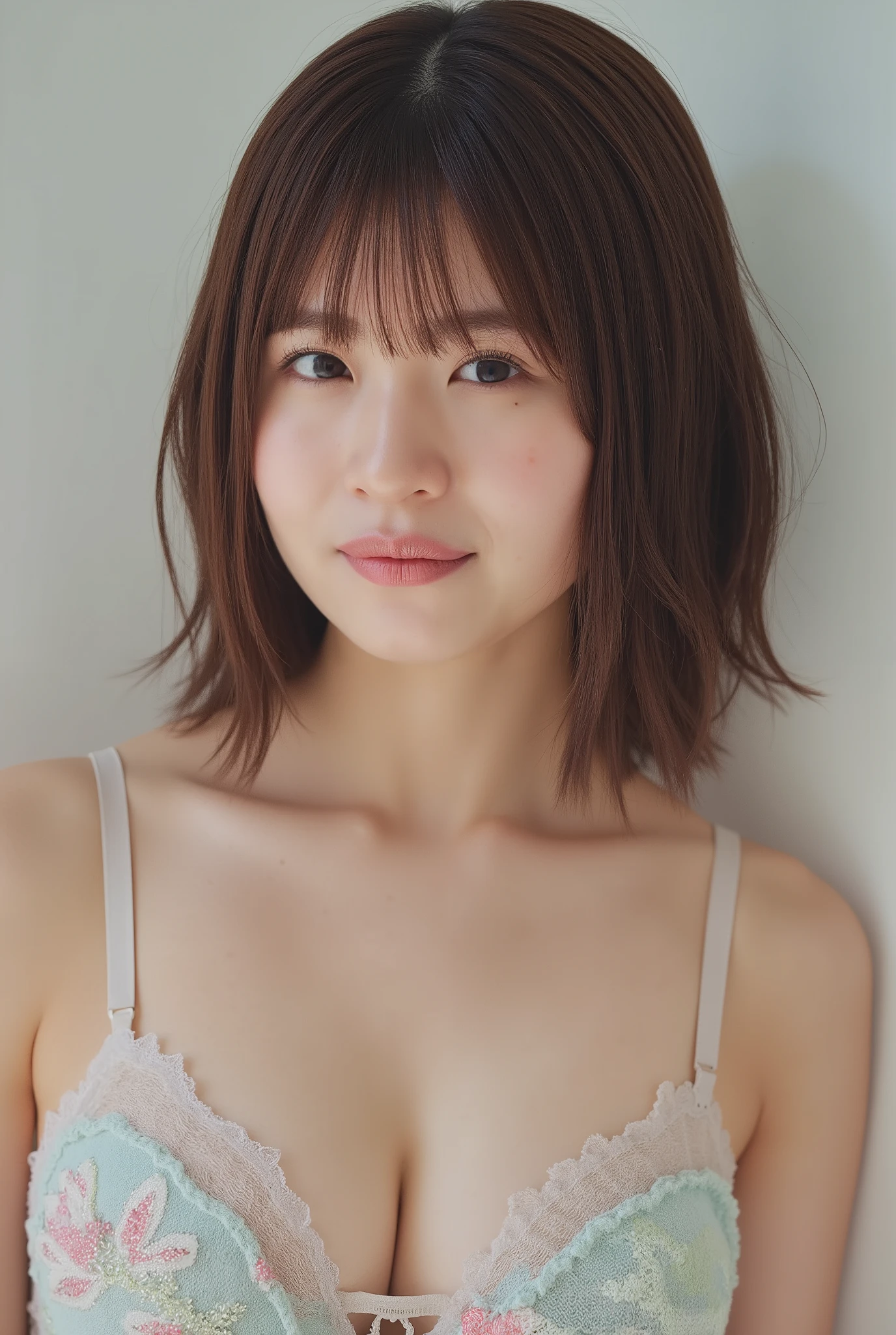(no access),Beautiful 24-year-old Japanese girl,((scrolls,dark brown hair,short bob :1.5)),she has a hot hourglass body shape with and bubble butt,(looking at the camera),black eyes,realistic fine face,Beautiful woman ,,fine face,Masterpiece, Characteristics,Realistic beautiful 8k high-definition model,long hair,hourglass body shape,strong body,
((wearing grid girl clothes of f1,Whole Body:1.5)),High Realistic Photos, not wearing panties, , vulva,
