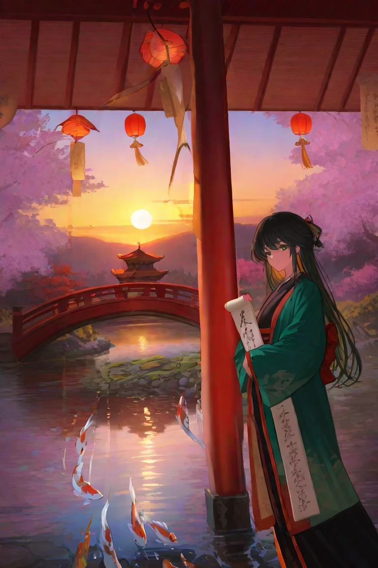 masterpiece, high quality, high resolution,8K, Chinese painting ,, Dead vines, old ((Trees)), dusk ((crow)) Don't cry,, ((A small bridge)), flowing water,Journey to the West,Journey to the West,Sun Wukong,Sun Wukong,The Monkey King,Golden Cudgel,Golden Cudgel,Fixing the sea god needle,totem (((Luxurious ancient buildings))), (Sun Wukong:1.6),, Cold wind blows westward ((An old road)),, When the sun sets, My heart ached with the anger of loneliness,,