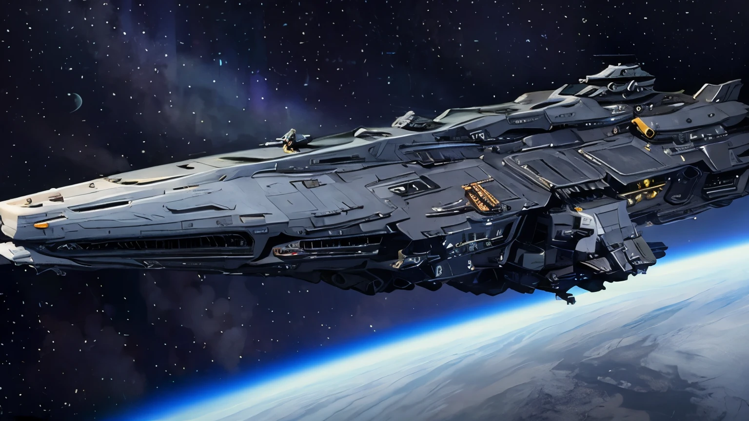 A masterpiece of a spaceship on fire, best quality:1.2),