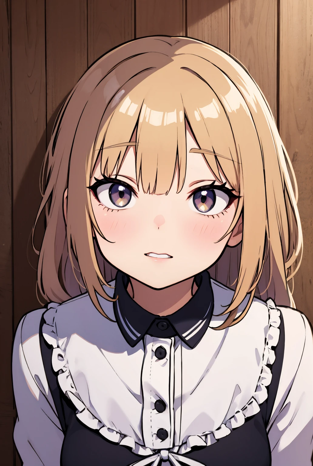 1 girl ,(from above:1.2),purple color hair、Purplish pink eyes that dreamers desire, (Blonde hair) , small stature, Colossal tits, Lori, (masutepiece:1.2, Best Quality), (finely detailed beautiful eye: 1.2), (beautifull detailed face), (Best Illumination, extremely delicate and beautiful), ((Cinematic Light)), Dramatic light, (Pale white background:1.5), Short bob hair（1:3）、Ultra Contrast、Braid a little around the ears, White long dress、only has 5 fingers、、Her  is visible through the white 、Wet pants、You can see inside your 、full of sweat、mocking look、、nffsw,Arms crossed、grab the arm、Shoot from above、The angle is as seen from below.、Best Quality、Large breastuscular 、Pubic hair,high-level image quality、hightquality、8K,perfect hand、5 fingers、finger pin、Perfect Finger、T back、、noise cut、bullet hand、Her hair color should have been a brighter purple.The skirt part is also carefully expressed..、Purple skirt、the skirt is floating in the wind、Dark purple 、Pubic hair majority,A scene of make cooking Carbonara Pasta in the kitchen,(with sparkling eyes and a contagious smile),open mouth, Looking at Viewer, 